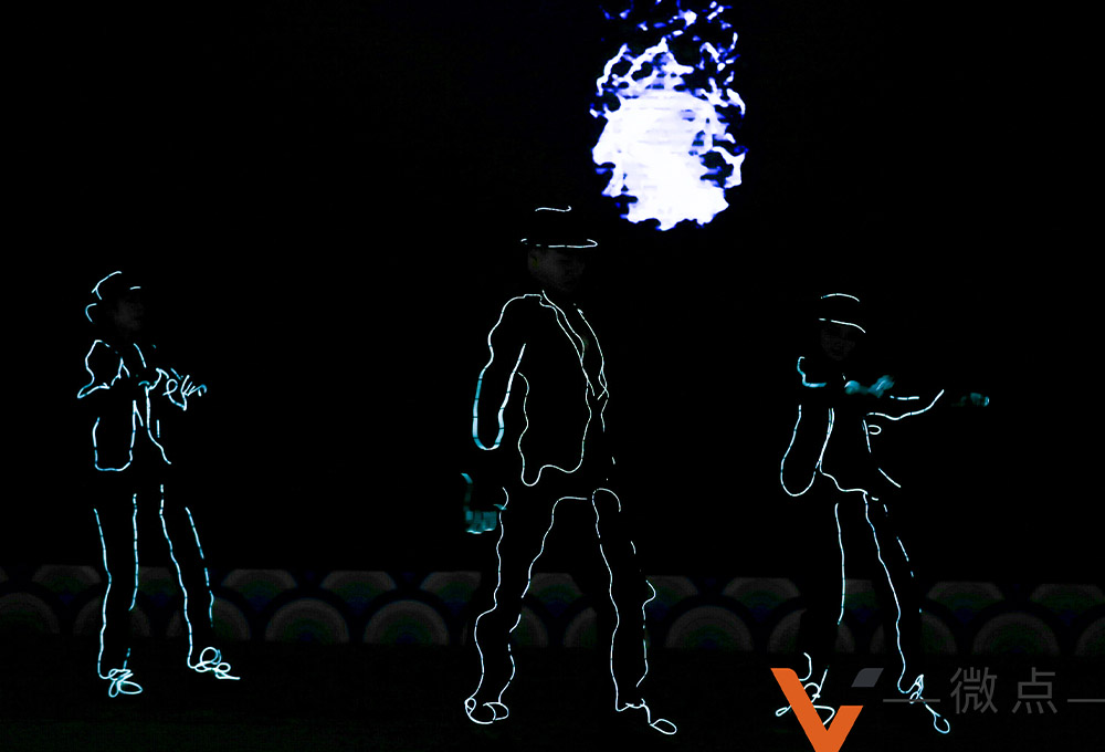 節(jié)奏、律動感強的年會影子舞演出